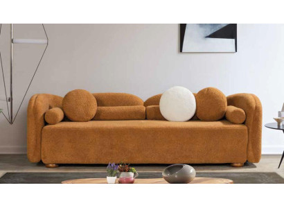 Sofa Seat Three Seater Sofa 3 Seater Sofa Living room Orange Modern new