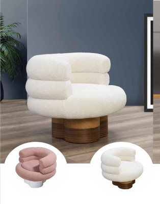 Luxury Armchair Club TV Relax Chair Textile Furnishings Furniture Lounge