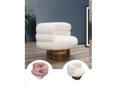 Luxury Armchair Club TV Relax Chair Textile Furnishings Furniture Lounge