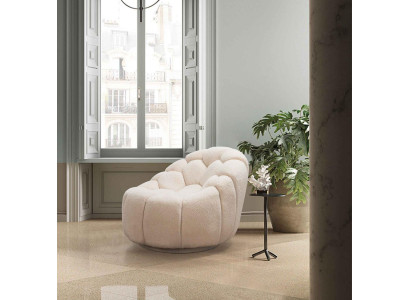 Luxury Armchair Club TV Lounge Relax Chair Textile Furnishings Furniture