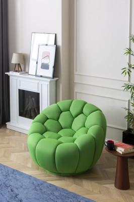 Luxury Armchair Club TV Lounge Relax Chair Textile Furnishings Furniture