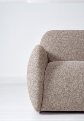 Taupe Armchair Television Chair Single Seat Upholstery Seat Furniture Lounge Chairs
