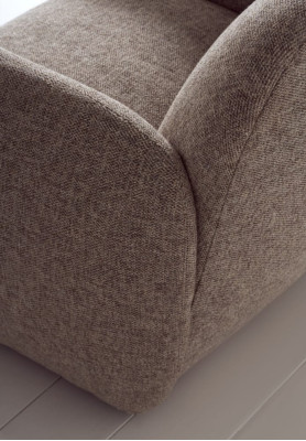 Taupe Armchair Television Chair Single Seat Upholstery Seat Furniture Lounge Chairs