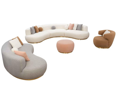 White Armchair Television Chair Single Seat Furniture Lounge Club Chairs