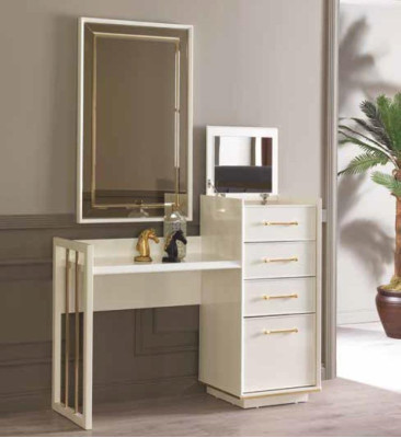 Dressing table with Mirror Design Luxury Console Chest of drawers Bedroom