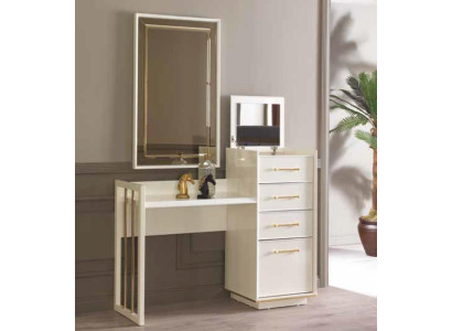 Dressing table with Mirror Design Luxury Console Chest of drawers Bedroom