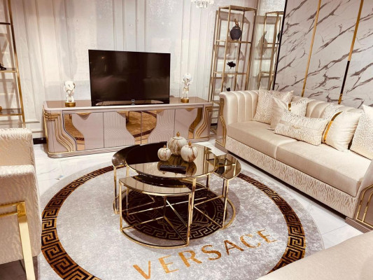 Sofa set 3+3+1+1 Seat Couch Upholstery Suite Set Metal Sets 3pcs