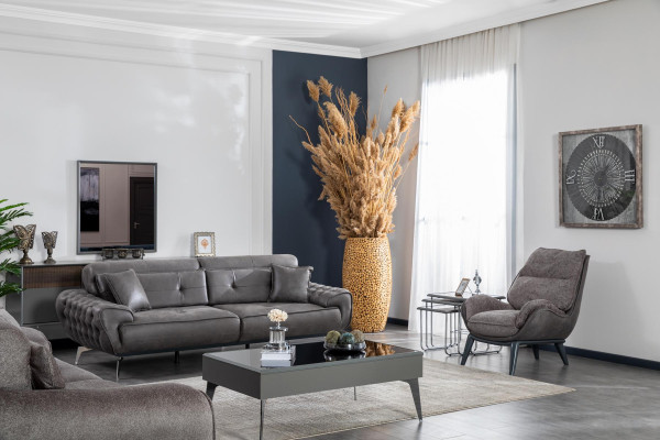 Sofa set 331 Seater Coffee table Furniture Luxury Design Chesterfield Living room