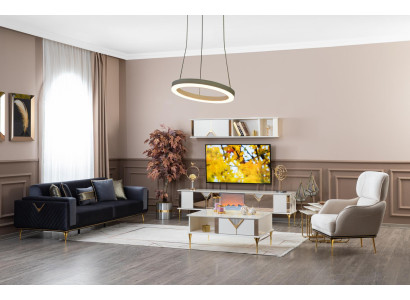 Sofa set 31 Set tv stand Textile Upholstery Furniture Luxury couch set 5 pieces