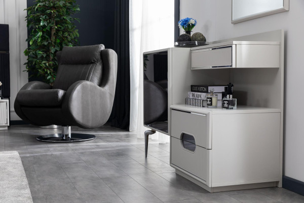 Bedroom Bed 2x Bedside tables Wardrobe 6-piece Design Furniture Luxury
