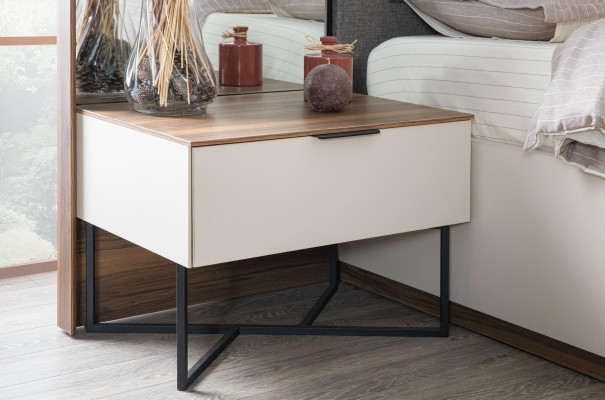 Bedside tables White Modern Design Furniture Luxury Elegant Beautiful Bedroom