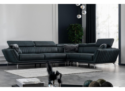 Corner sofa L-shape Couch Living landscape Modern design sofa Imitation leather new