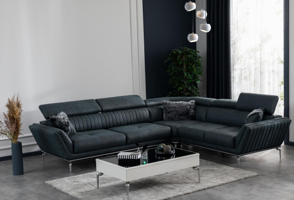 Corner sofa L-shape Couch Living landscape Modern design sofa Imitation leather new