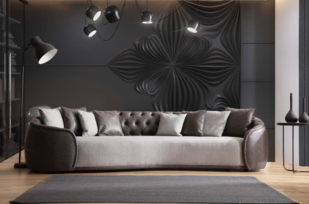 Luxury Stool Sofa Couch Living room Law Firm Furniture Textile Sofas 3 Seater