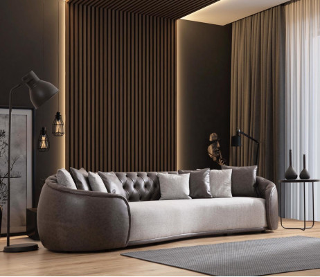 Luxury Stool Sofa Couch Living room Law Firm Furniture Textile Sofas 3 Seater