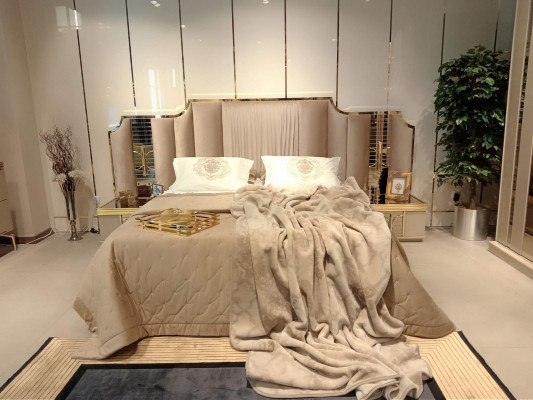 Bedroom Furniture Complete Set Bed 2x Bedside tables 3pcs Modern