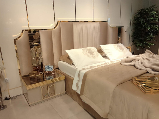 Bedroom Furniture Complete Set Bed 2x Bedside tables 3pcs Modern