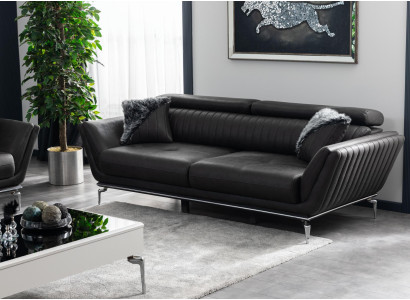 Three Seater Couch Black Sofa Couches Furniture Upholstery Furniture Three Seater