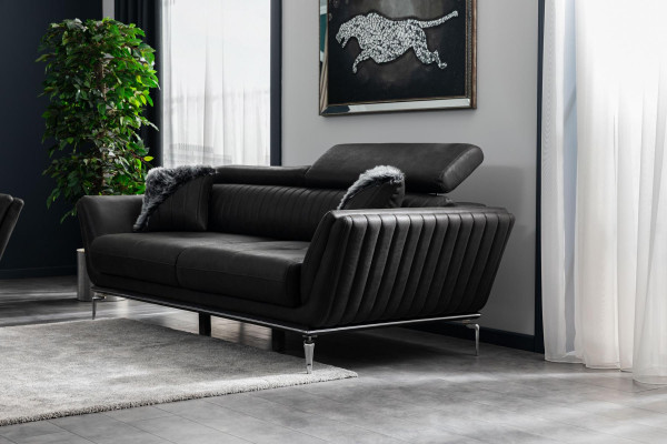 Three Seater Couch Black Sofa Couches Furniture Upholstery Furniture Three Seater