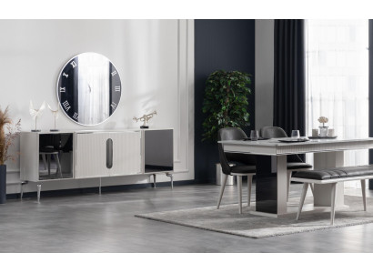Luxury sideboard design sideboard chests of drawers sideboard wardrobe mirror 2 pieces.