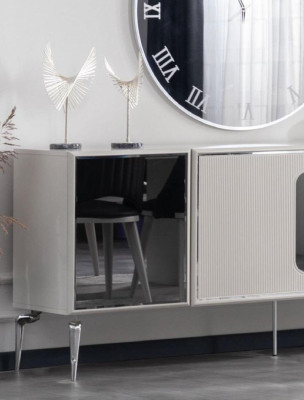 Luxury sideboard design sideboard chests of drawers sideboard wardrobe mirror 2 pieces.