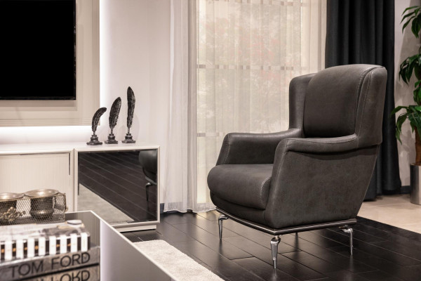Living room Armchair Designer Lounge Set Luxury brown Lounge Club Furniture