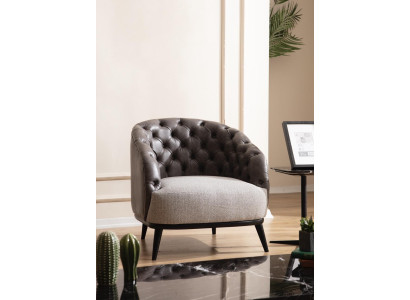 Luxury Armchair Chesterfield Single Seater Couch Furniture Lounge Club Sofa 1er