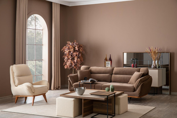 Living room Armchair Seat Single Seater Design Upholstery Furniture new Modern White