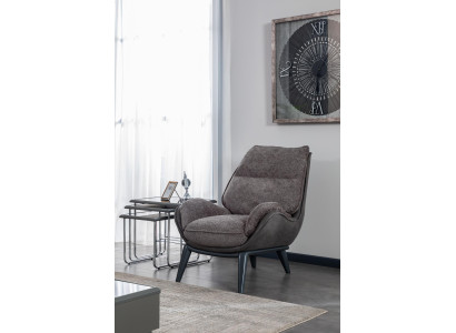 Living room Armchair Design Couch Luxury Lounge Upholstery new modern gray