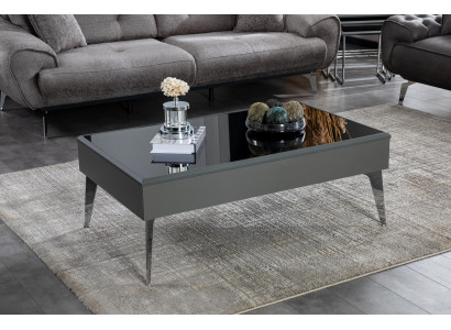 Coffee table Living room Wood Luxury Furniture Modern Color Gray new