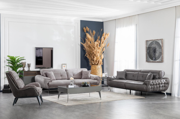 Coffee table Living room Wood Luxury Furniture Modern Color Gray new