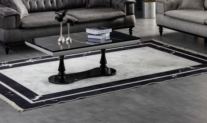 Living room Coffee table Luxury Design new Black Modern Material Wood