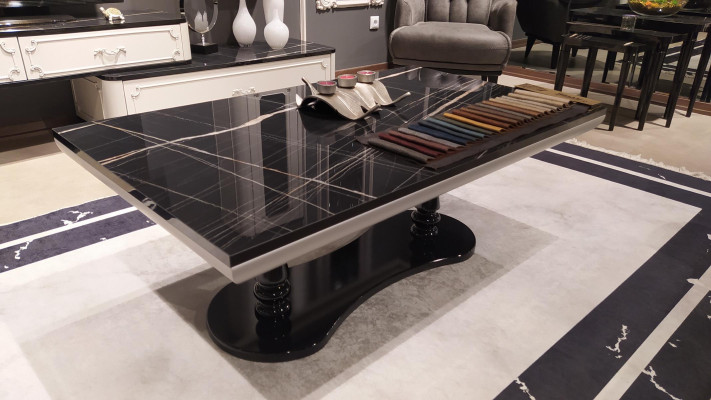 Living room Coffee table Luxury Design new Black Modern Material Wood