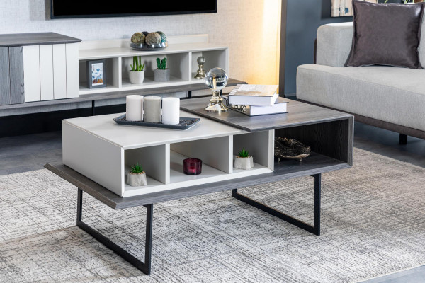 Coffee table Living room Wood Design Luxury Furniture new gray Style Modern