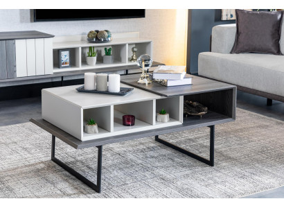Coffee table Living room Wood Design Luxury Furniture new gray Style Modern
