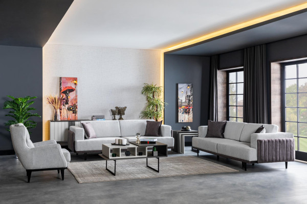 Side tables Living room Luxury Design new Modern gray Material Wood