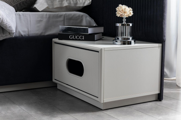 Bedroom Set Bed 2x Bedside tables Wardrobe 4-piece Design new