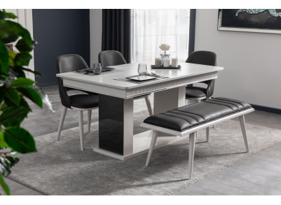 Stool new for a style modern luxury dining room Black wooden furniture new