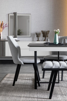 Designer Dining room Chair Gray Recliners Kitchen chairs Chairs Recliners