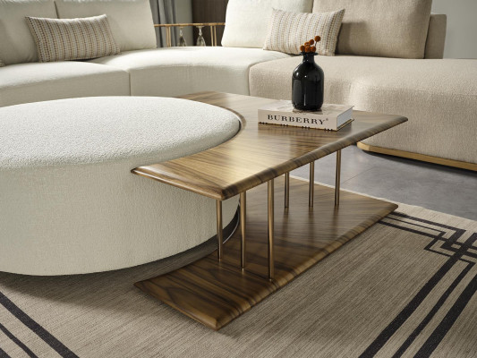 Stool Living room new Wood with Textile Design Upholstery White Modern
