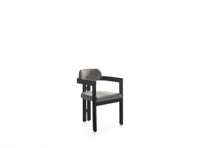 Chair Dining room Modern Wood Luxury Design new Upholstery Wood with Textile