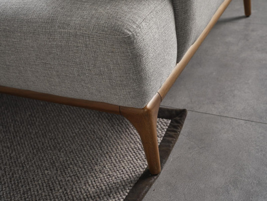 Corner sofa L-shape Couch Living room Upholstery Design new gray Modern