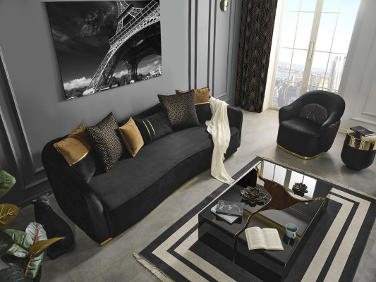 Complete Set Sofa set 41 Seater Coffee table Living landscape 3-piece