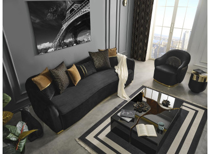 Complete Set Sofa set 41 Seater Coffee table Living landscape 3-piece