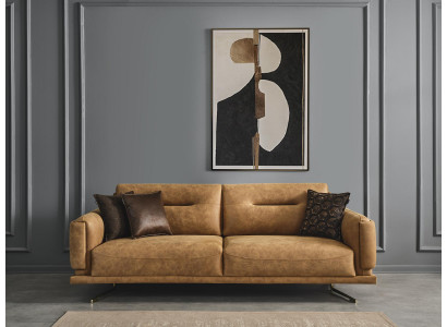 Living room Sofa 3 Seater Textile Upholstery Three Seater Couch Italian Furniture