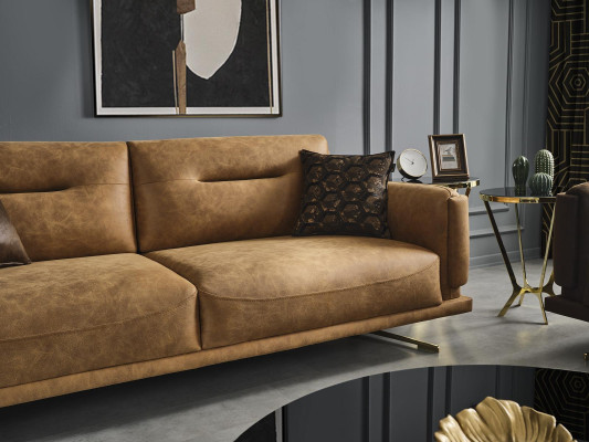 Living room Sofa 3 Seater Textile Upholstery Three Seater Couch Italian Furniture