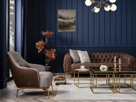 Chesterfield Sofa 3 Seater Couch Furniture Sofas Couches Living room 230cm
