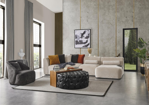 Living room Coffee table Set Stool Design Luxury Furniture 2pcs new Modern