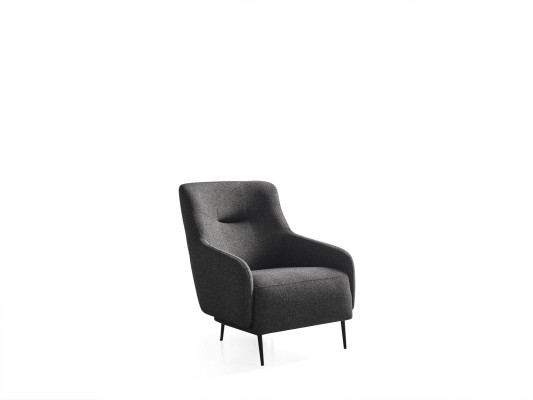 Living room Armchair Modern Upholstery Design Textile new gray Luxury Lounge Club