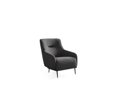 Living room Armchair Modern Upholstery Design Textile new gray Luxury Lounge Club